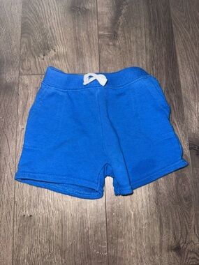 Garanimals Bright Blue Knit Shorts with White Drawstring